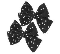 TEHAUX Bow Shoe Clips 1 Pair Detachable Vintage Dot Pattern Embellishments for Bridal and Bachelorette Party Women High Heels Flats Sandals and Boots Accessories