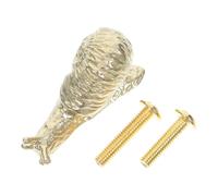 TEHAUX Brass Snail Cabinet Door Pulls Gold Drawer Knobs Vintage Metal Handles for Kitchen Cupboard Wardrobe Furniture Hardware