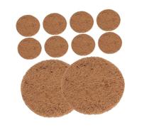 TEHAUX Breathable Coconut Fiber Bird Nest Mats 10pcs 15cm round Pads for Pigeon Egg Nests and Animal Breeding