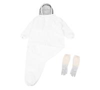 TEHAUX Breathable Thickened Bee Jacket with Gloves for Beekeepers Ventilated Protective Beekeeping Clothing Professional Grade Ergonomic Fit for Use in Apiculture