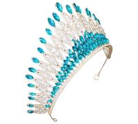 TEHAUX Bridal Crown Headband for Women Rhinestones and Zinc Alloy Material, Comfortable and Light Non-slip Design, for Wedding, Birthday, and Party Accessories