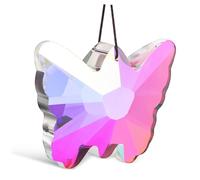 TEHAUX Butterfly Prism Pendant Hanging Decor with Iridescent Colors Easy to Hang Window Sun Catcher Ornament for Garden Patio Balcony Year Colorful Light Reflection and Charming Home