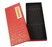 TEHAUX Calligraphy Brush Storage Case 6pcs Set Red Painting Brush Box Organizer for Artists Students Art Supplies Storage and Transport