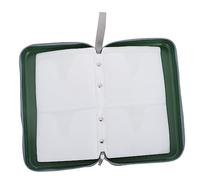 TEHAUX Capacity Handheld CD Holder Case with Zipper Compact Disc Storage Bag for Home and Car Protective DVD Organizer Portable Green CD Disc Storage Holder