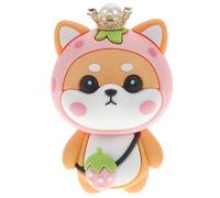 TEHAUX Car Air Vent Clip Cartoon Dog Air Freshener with Silicone and Plastic Material, Decorative Car Aroma Decoration to Lessen Peculiar Smell and Driving Fatigue, for Travel and Office