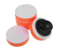 TEHAUX Car Wax Applicator Pad Set Convenient Sturdy Manual Waxing Tool with Handle round Sponge Buffing Pads for Delicate Cleaning for Vehicle Detailing