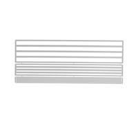 TEHAUX Carbon Steel Background Dies with Unique Texture Design and Distinct Striped Patterns, Rectangle Metal Embossing Stencil for Card Making and Album Decor, Effortless Installation