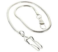 TEHAUX Chain Metal Silver Watch Pocket Portable Alloy with Vintage and Multi-Functional Design for Sturdy Accessory Casual Dressing Collecting Supplies