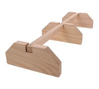 TEHAUX Chicken Perch Wooden Stand Khaki High Grade Material Well Polished Leg and Feet Exercise Rooster Parrot Bird Cage Accessory