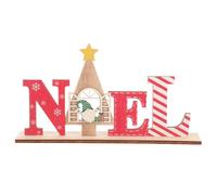 TEHAUX Christmas Wooden Sign Decor Festive Desktop Ornament for Holiday Cheer Unique Xmas Table Decoration for Living Room Bedroom and Entrance and Reusable Craft