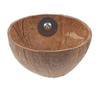 TEHAUX Coconuts Shell Bird Nest Pet Bird House Resting Nest Brown Natural Coconut Shell Breeding Cage for Parakeet