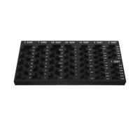 TEHAUX Coin Organizer Box with 7 Compartments Portable Plastic Coin Sorting Tray for Bank and Retail Environments for Collectors and Cashiers