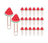 TEHAUX Colored Paper Clips 20Pcs Cartoon Fruit Multi-Use for Organizing School Office Home Papers and Documents