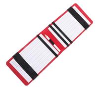 TEHAUX Compact PU Leather Golf Scorebook Holder Portable Notebook for Recording Golf Scores in Practice and Tournament Settings