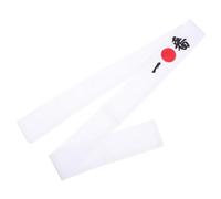TEHAUX Cotton Headband Decorative Head Band Japanese Style Smooth Feeling Absorb Sweat White Fashionable for Exercises Cooking