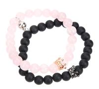 TEHAUX Couple Bracelets Beaded Bracelets for Men and Women Lover for Engagement Friendship Valentine's Day
