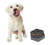 TEHAUX Creative Petal-shaped Slow Feeder Bowl for Dogs and Cats, Resin Material with Wear-resistant Surface and Rounded Corners, Prevents Pets from Being Injured, for Slow Eating