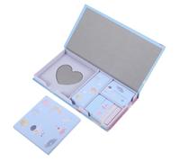 TEHAUX Creative Self-adhesive Memo Pads Blue Galaxy Design Multi-function Note Stickers for Office Home Daily Use Reminder Planning