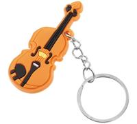 TEHAUX Creative with Exceptional Craftsmanship Made of Plastic and Zinc Alloy a Pendant or Keyring Pendant Violin Keychain Elegant Music-themed Accessory for Music Enthusiasts