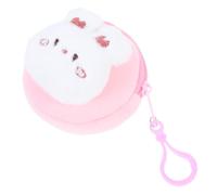 TEHAUX Cute Bunny Coin Purse Plush Cartoon Wallet for Portable Mini Animal Coin Storage Pouch Soft Polyester Material Adorable Accessory