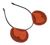TEHAUX Cute Monkey Easy to Wear for Women Animal Ear Headband Comfortable Felt and Iron Material Hair Band Suitable for Party and Daily Head Decoration