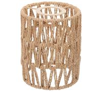 TEHAUX Cylinder Drum Lampshade Woven Seagrass Replacement for Floor Lamps, Chandeliers, Wall Sconces for Coffee Shops and Indoor Light Covers