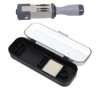 TEHAUX Date Stamper Self-Inking 19mm Round Handheld Rolling Date Stamp Multi-use for Documents Contracts and Certificates