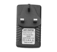 TEHAUX Dc Power Supply Adapter Injector with Uk Plug Over Voltage and Short Circuit Protection Plastic Material for Network Devices Routers Cameras and Aps