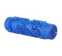 TEHAUX Decorative Rubber Paint Roller 7 Inch Patterned Texture for Wall Painting and Artistic Embossing in Interior Spaces
