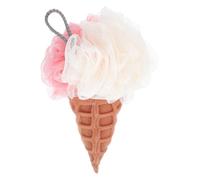 TEHAUX Deep Cleaning Scrubber Bathing Flower 5.5x3.5x2inch Thickened Soft Exfoliating Removes Dead Skin Cells Creative Simple Design Lanyard for Home Shower Bath Accessories