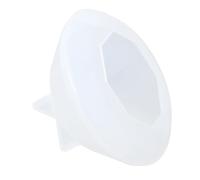 TEHAUX Diamond Full Transparency Silicone Material Round Mold Silicone High Temperature Resistance, Multi-Faceted Diamond Shape for Jewelry Making and DIY Crafting for Cabochon