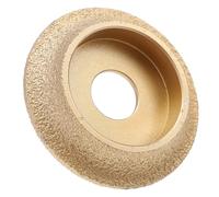 TEHAUX Diamond Grinding Wheel Fast Grinding Rate for Angle Grinder Vacuum Brazing Technology Gold Colour, Cutting Tool for Granite and Marble Surfaces