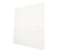 TEHAUX DIY Crystal Epoxy Keychain Silicone Mold Small Size Polygon Symmetrical Key Cap Mold for Resin Casting Jewelry Making Crafts in Arts and Crafts