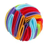 TEHAUX Dog Sniff Ball Pet Chew Toy round Felt Reusable Washable