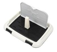TEHAUX Dog Toilet Box Puppy Training Potty Tray Wear Resistance Prevents Small Feet Getting Stuck Plastic Bottom Mesh Large Capacity Simple Structure for Office Bathroom Small and Medium