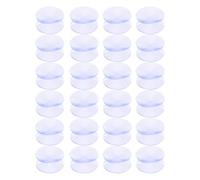 TEHAUX Double Sided Suction Cups with Anti-slip Feature and Easy Installation 24pcs Silicone Pads for Glass Table Spacers for Small Lights and Windows in Organization Projects