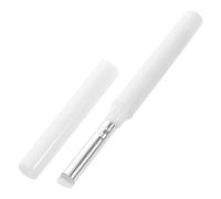 TEHAUX Dual-end Silicone Eyeliner Stamp Brush with Head and White Handle, Waterproof Smudge-proof Eye Makeup Tool for Precise Winged Eyeliner and Eyeshadow Application, Suitable for Women