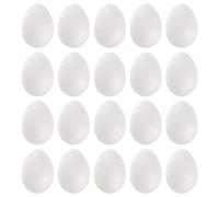 TEHAUX Easter Craft Essentials 50pcs Polystyrene Egg Balls 3.5cm Durafoam Eggs Easter Eggs for Decor DIY Projects