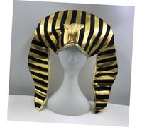 TEHAUX Egyptian Pharaoh Adult Male Hat Masquerade Party Costume Prop Egyptian Cap for Themed Events and Stage Performance