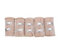 TEHAUX Elastic 7.5cm X 4.5m Skin Color 5pcs Spandex Compression Wrap for Veins Support and Injury Care Suitable for Fingers, Wrists, Ankles and Pet Limb Protection