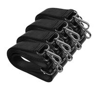 TEHAUX Elastic Adjustable Horse Blanket Leg Straps Secure Attachment for Horse Blanket Fixing Accessories 4pcs with Metal Buckles, Nylon Sturdy Material