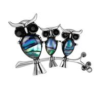 TEHAUX Elegant Alloy Owl Brooch Pin for Ladies, Multi-purpose Dress Accessory with Delicate Ornament Design, for Proms and Ceremonies