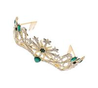 TEHAUX Elegant Bridal Headband Crown with Rhinestone Alloy Design for Bride, Featuring Enduring Sparkle and Easy Styling, for Weddings and Prom Events