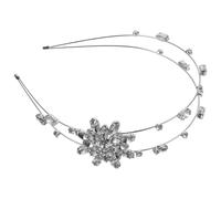 TEHAUX Elegant Hairband Rhinestone Headbands Alloy Snowflake Design Ergonomic Structure Not Easy to Break Mom Daughter Birthday Hair Accessories
