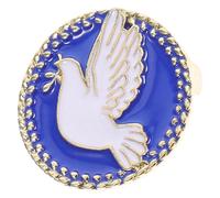 TEHAUX Elegant Peace Dove Lapel Pin Alloy Brooch with Sturdy and Versatile Design, for Securing Garments and Celebrations, Featuring Romantic and Gothic Style for Christmas Accessories
