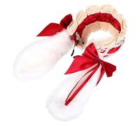 TEHAUX Elegant Rabbit Ear Hair Accessories Bowknot for Lolita Cosplay and Performance Hair Accessory for Birthday Girl Headband