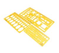 TEHAUX Ellipse Geometry Template Ruler for School Office Art Design Engineering Drafting Architectural Drawing Stencils with High Flexibility and Durability Measuring Tool for Students