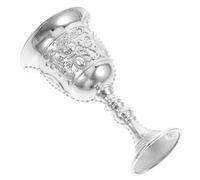 TEHAUX Embossed Rose Liquor Cup Vintage Whiskey Cocktail Goblet Reusable Household Wine Glass Stable Desktop Decoration Small for Bar and Home Use