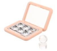 TEHAUX Empty Magnetic Eyeshadow Palette Makeup Palette Containers Beige Plastic Metal Refillable for Blush and Eyeshadows Travel Cosmetic Storage Containers
