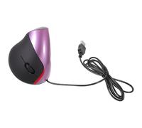 TEHAUX Ergonomic Vertical Mouse with Buttons USB Wired Optical for Laptop Computer Built Wrist Rest Reducing Strain and Repetitive Injuries Compact Lightweight Design for Comfortable